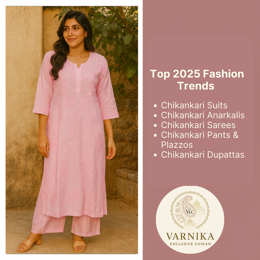 Top 2025 Fashion Trends in Lucknowi Chikan Embroidery